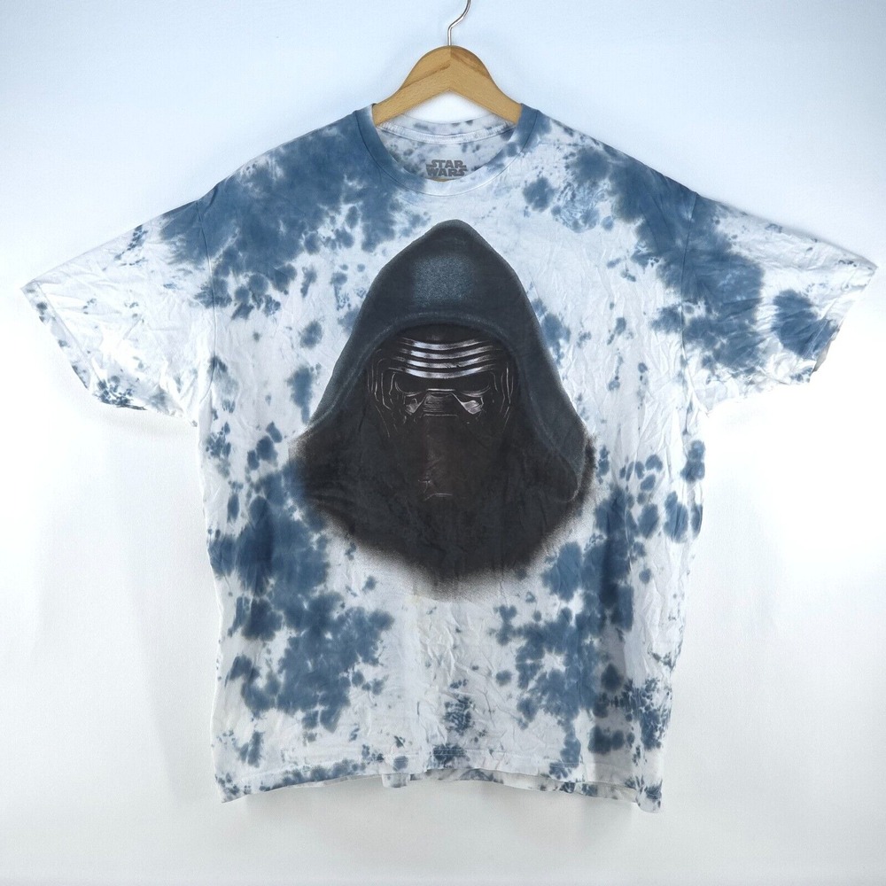 Mad Engine Star Wars Kylo Ren T-Shirt Men's 2X Tie‎ Dye Graphic Print Nerd Geek